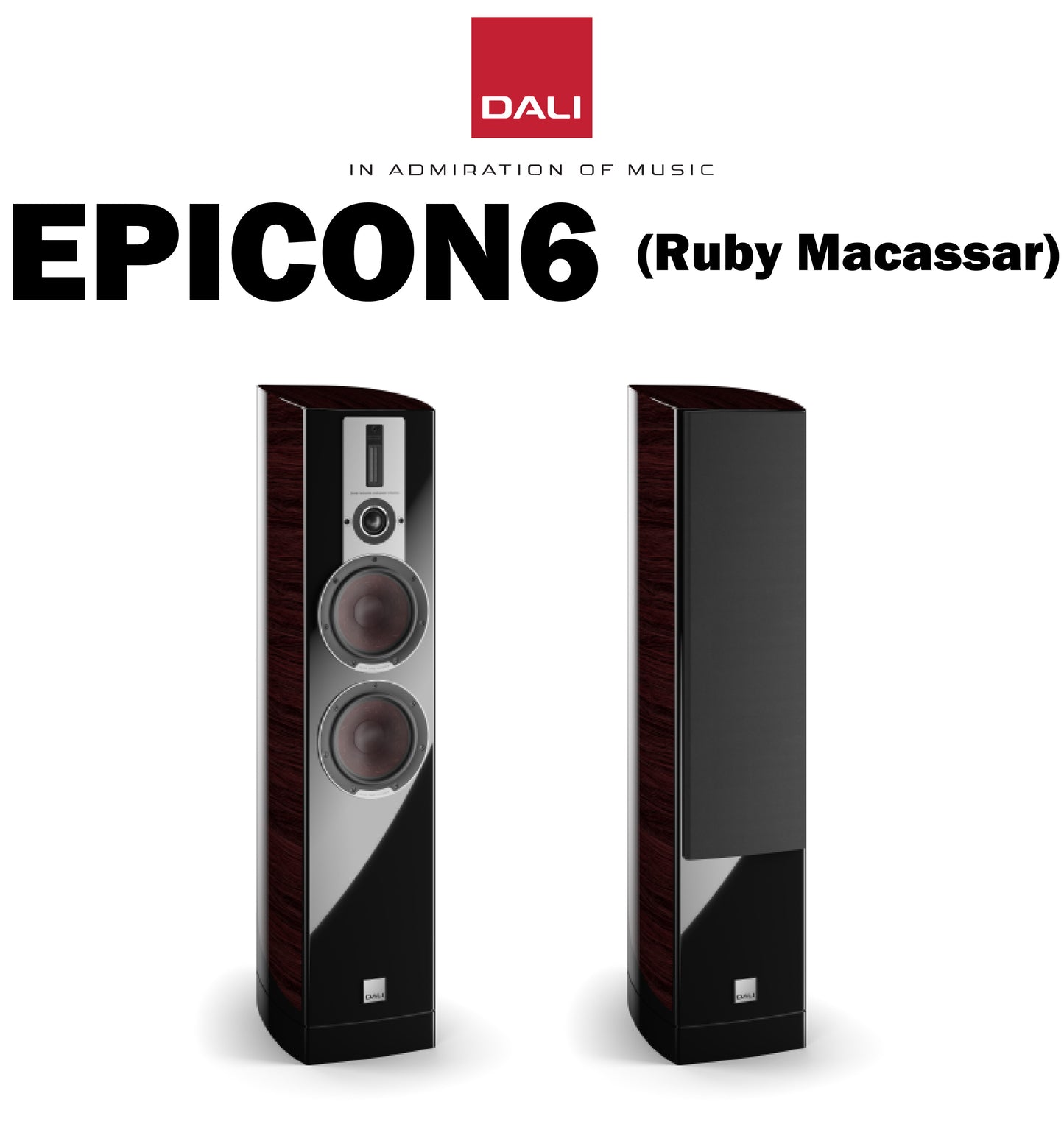 2025年4月新品在庫あります! DALI EPICON6 MR(ルビーマッカサル) フロアスタンディング・スピーカー(2本ペア)