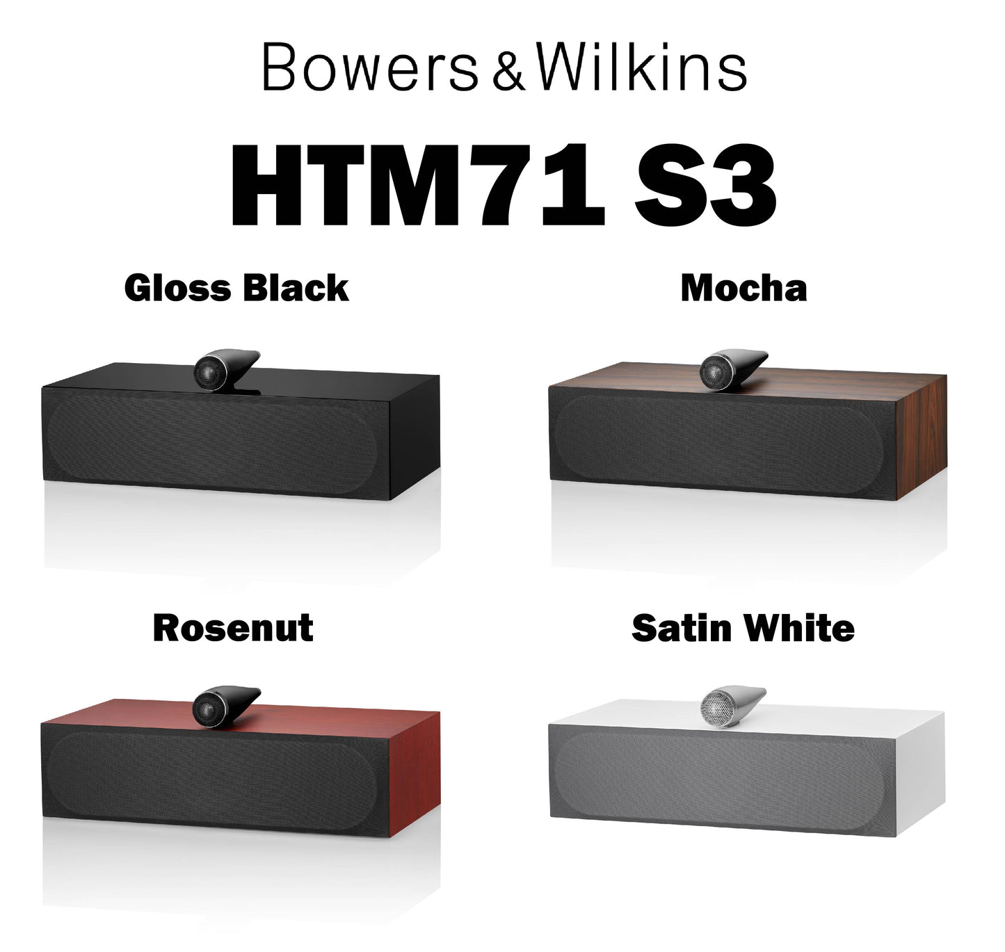 Bowers & Wilkins HTM71 S3 (1台) センタースピーカー