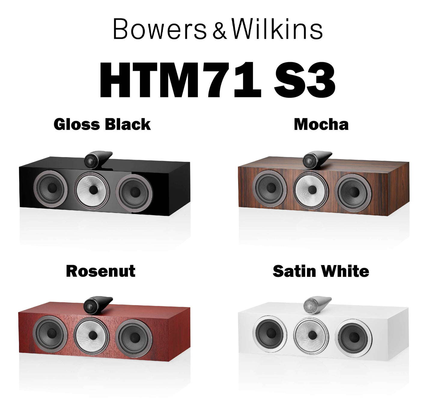 Bowers & Wilkins HTM71 S3 (1台) センタースピーカー