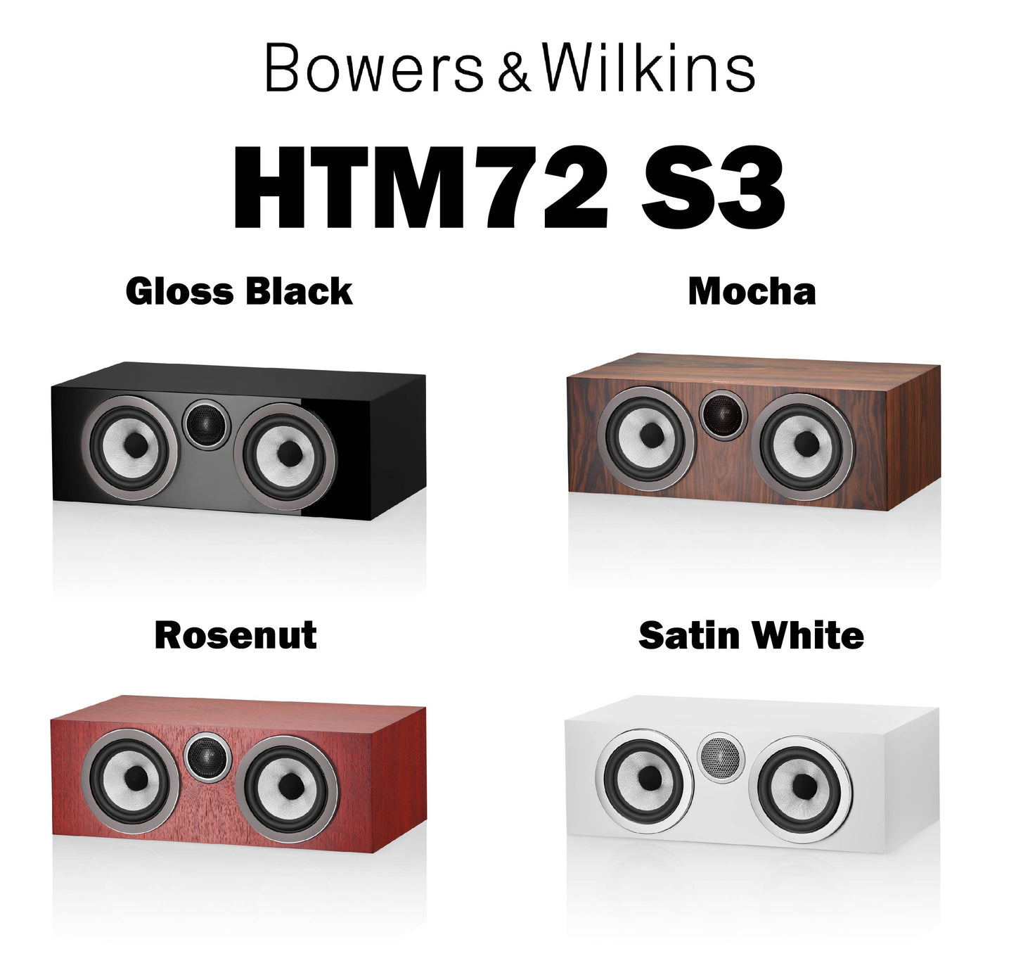 Bowers & Wilkins HTM72 S3 (1台) センタースピーカー
