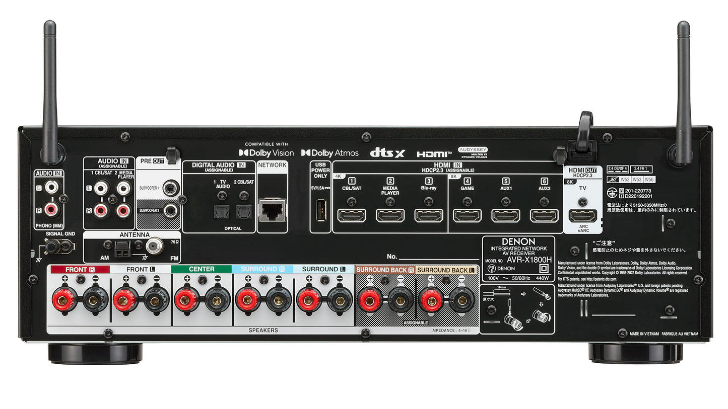 DENON AVR-X1800H 7.2ch AVサラウンドレシーバー