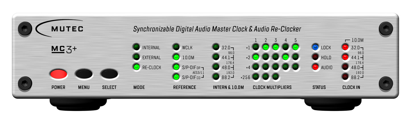 MUTEC　MC-3+ Aluminum　マスタークロック・ジェネレーター/ディストリビューター