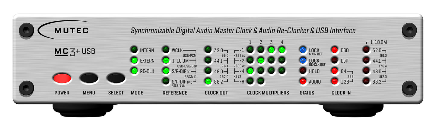 MUTEC　MC-3+USB Aluminum　USB デジタルオーディオ・マスタークロックジェネレーター