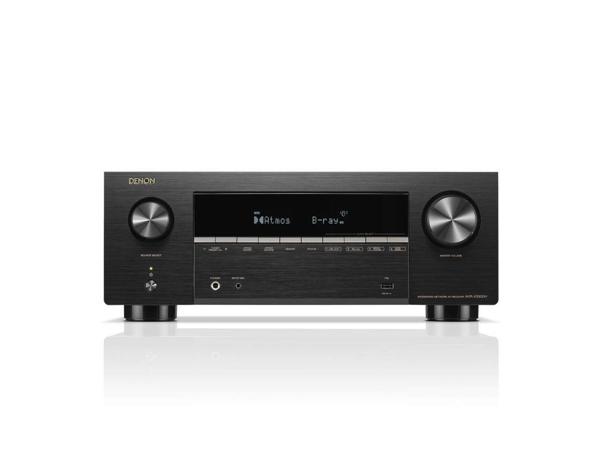 DENON AVR-X3900H ブラック 正面 文字なし画像