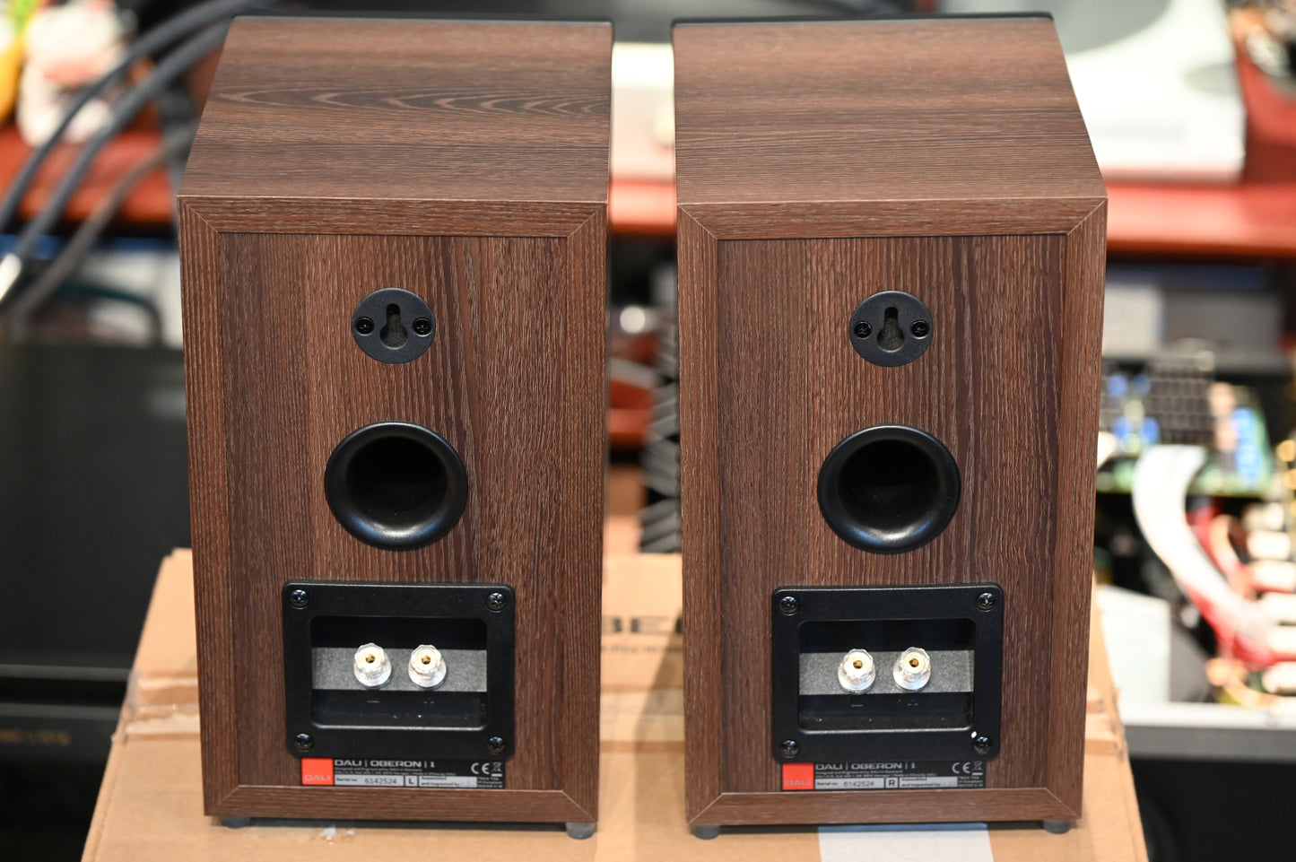 【中古】　DALI　OBERON 1 DW（ダークウォルナット）　ブックシェルフ・スピーカー