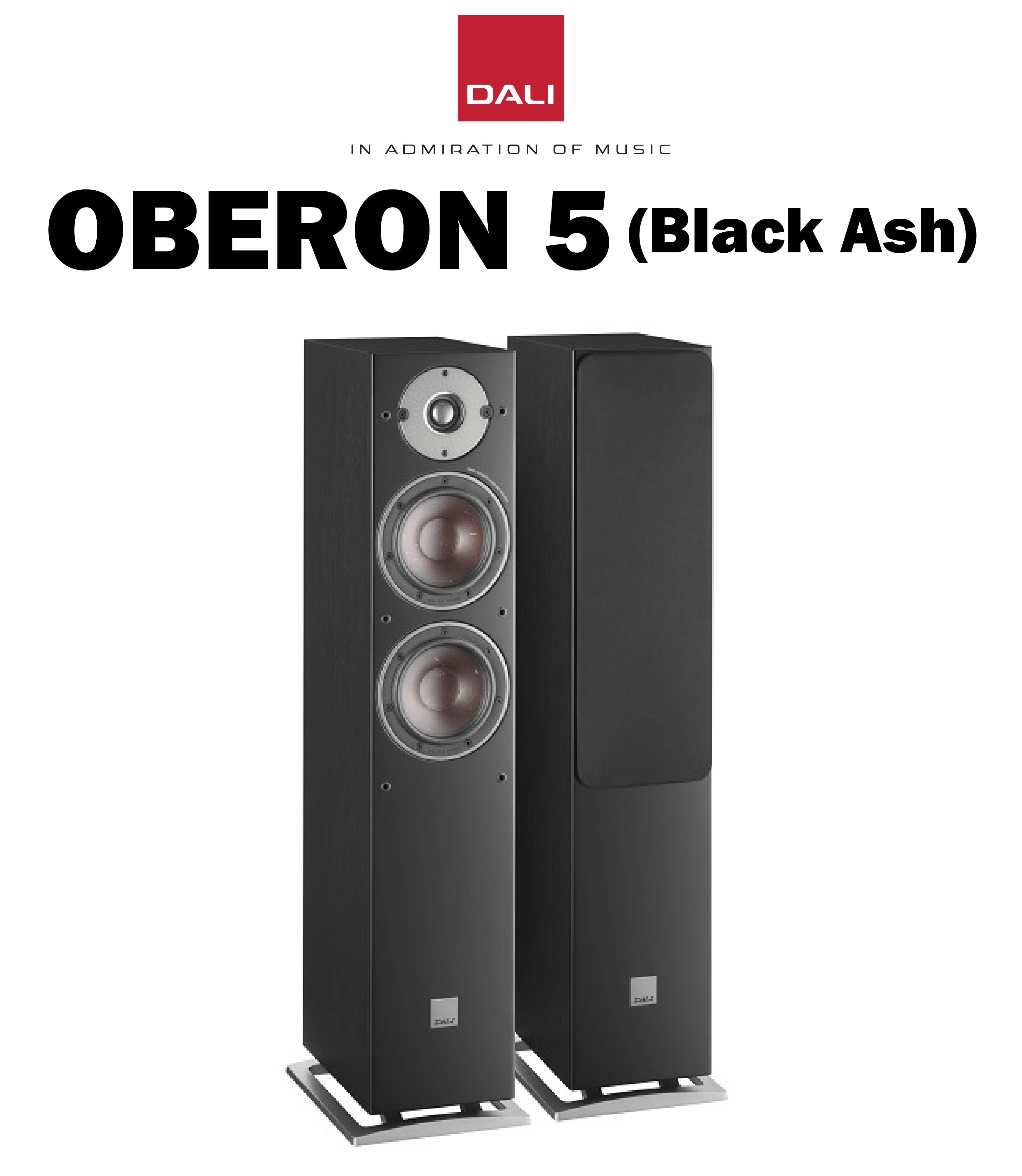 ダリ コンパクト・フロア型スピーカー(ブラックアッシュ)(ペア)オベロン DALI 血なまぐさく OBERON5BA(ペア)