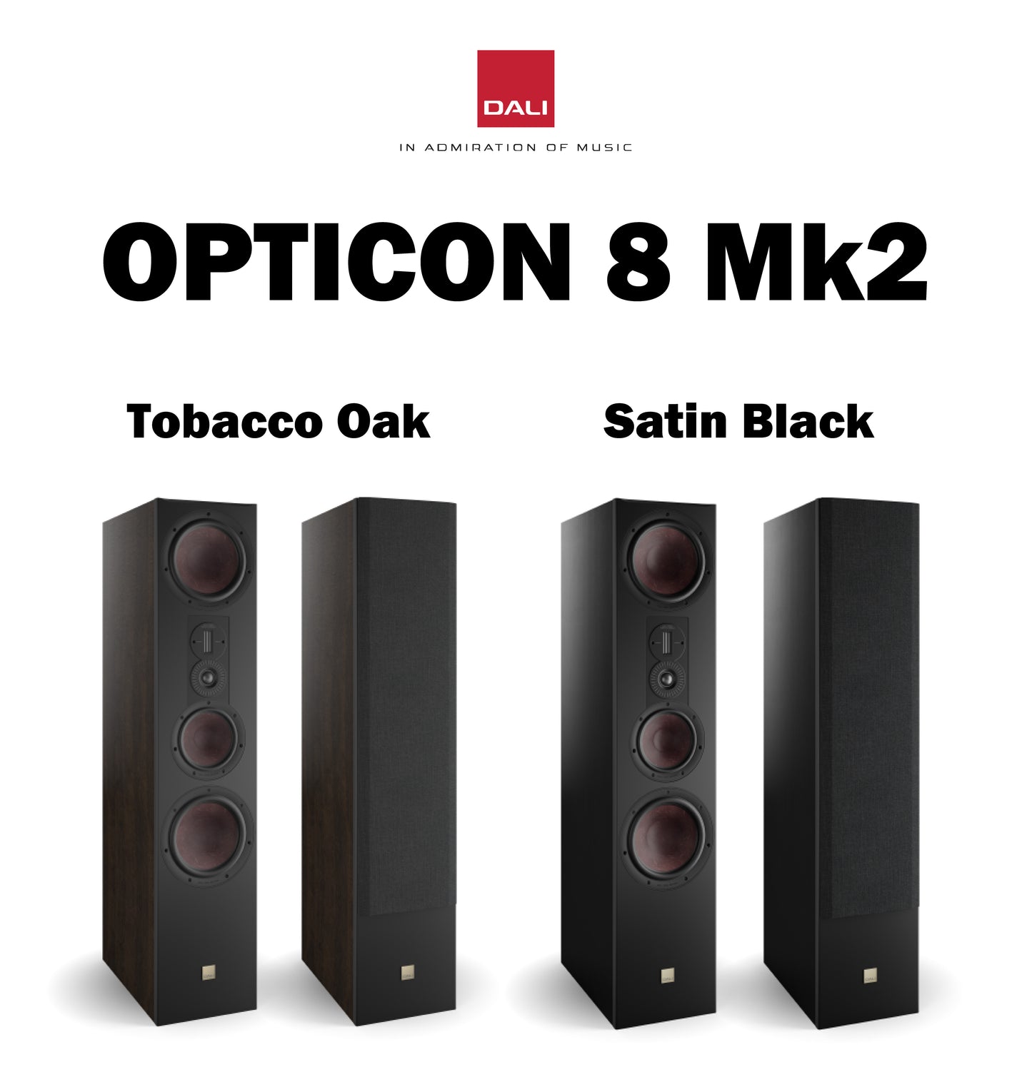 DALI　OPTICON 8 Mk2　フロアスタンディング・スピーカー（1台価格/ペア販売）