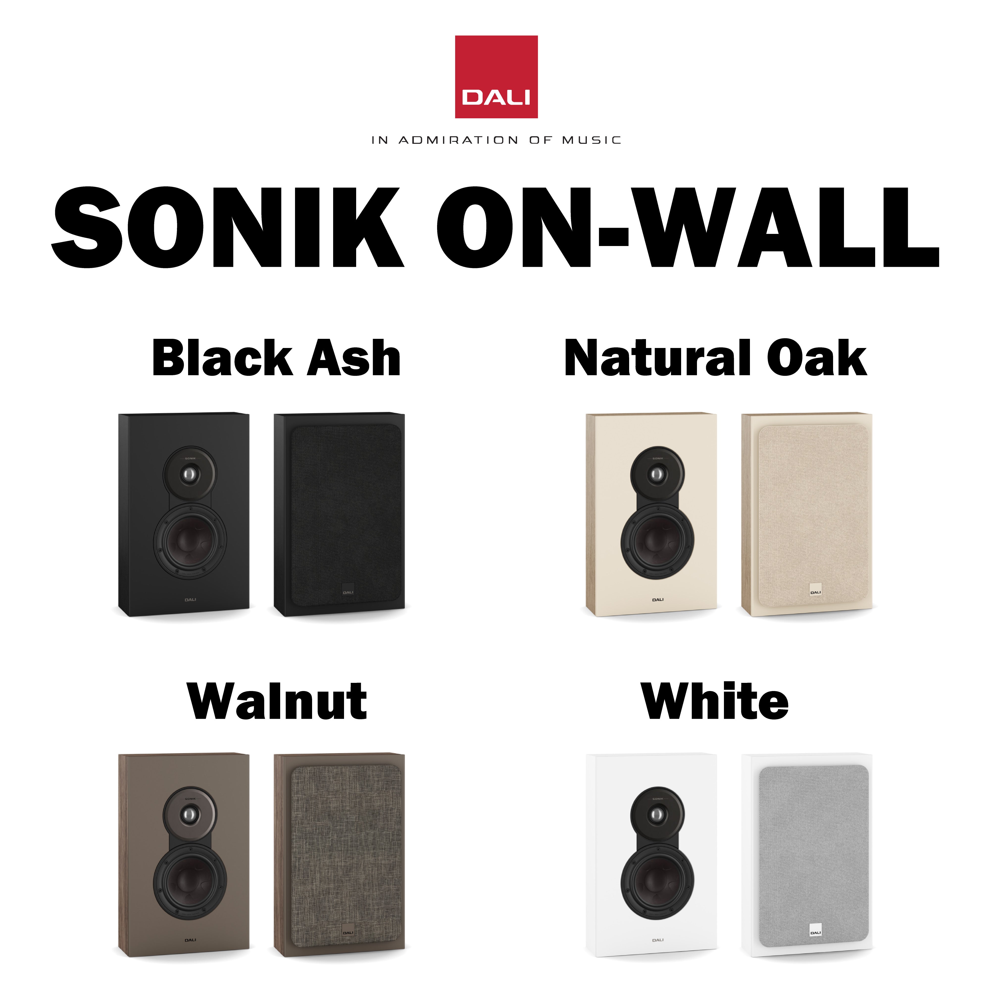 DALI SONIK 1 スピーカー（ナチュラルオーク） DALI - SONIK ON-WALL/NO/ナチュラルオーク（SONIK/ONWALL/NO）（ペア